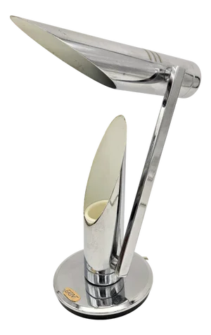 Chrome-Plated Tharsis Table Lamp by Luis Perez De Olivia Fase, 1973