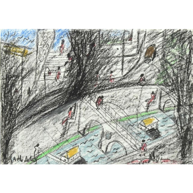 Along the Bridge is an original Contemporary artwork realized by Nazareno Gattamelata in the 1970s. Original colored oil...