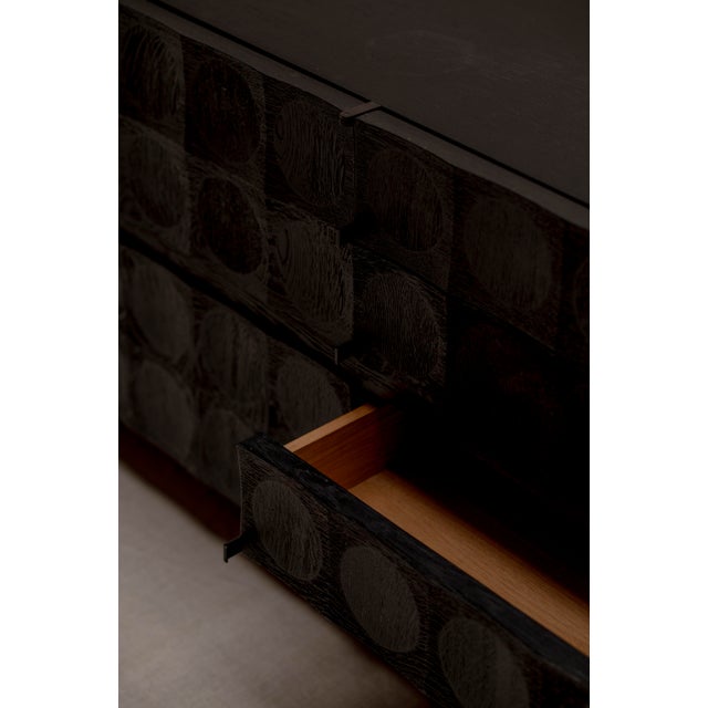 Brutalist Brutalist Sideboard by J. Batenburg for M.I., Belgium 1970s For Sale - Image 3 of 15