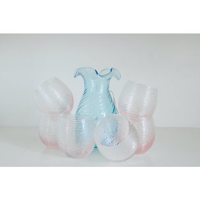 Early 21st Century Glasses by Mariana Iskra for Ribes Studio, Set of 7 For Sale - Image 5 of 7