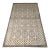 Vintage Turkish Rug: Beige & Dark Brown Geometric Wool Rug | 4'x7' For Sale