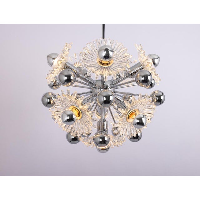 Mid-Century Sputnik Chandelier from Doria Leuchten, Germany, 1970s For Sale - Image 9 of 13
