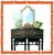 Wood Vintage Black Rustic 5 Drawer Butterfly Hardware Ming Style Leg Console Table For Sale - Image 7 of 11