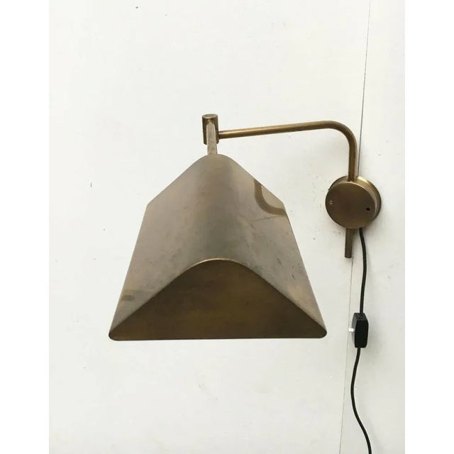 Mid-Century German Hollywood Regency Style Brass Wall Lamp Sconce by Florian Schulz for Interline, 1970s For Sale - Image 14 of 18