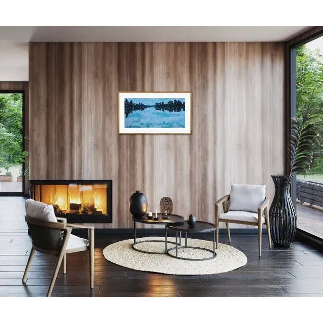 Textile Contemporary Modern Artwork Oil Painting, Original For Sale - Image 7 of 12