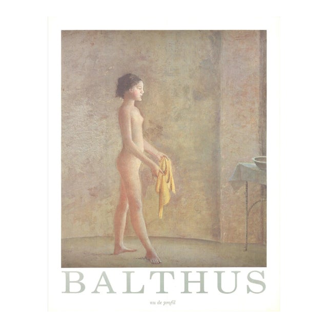 Conte de Balthus 'Nu de Profil' Modernism Offset Lithograph For Sale