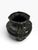 Traditional Late 20th Century Black Relief Urn Vase Classical Scroll and Leaf Design Footed For Sale - Image 3 of 7
