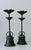 Metal Vintage Wrought Iron Tall Sculptural Flower Shaped Candle Holder ~ Pair For Sale - Image 7 of 9