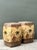 Late 20th Century Vintage Glazed Ceramic Elephant Low Stools - A Pair For Sale - Image 5 of 12