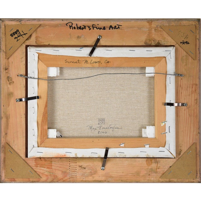 "Sunset Pt. Lobos, Ca" Coastal Landscape in Oil on Linen by Max Flandorfer For Sale - Image 10 of 12