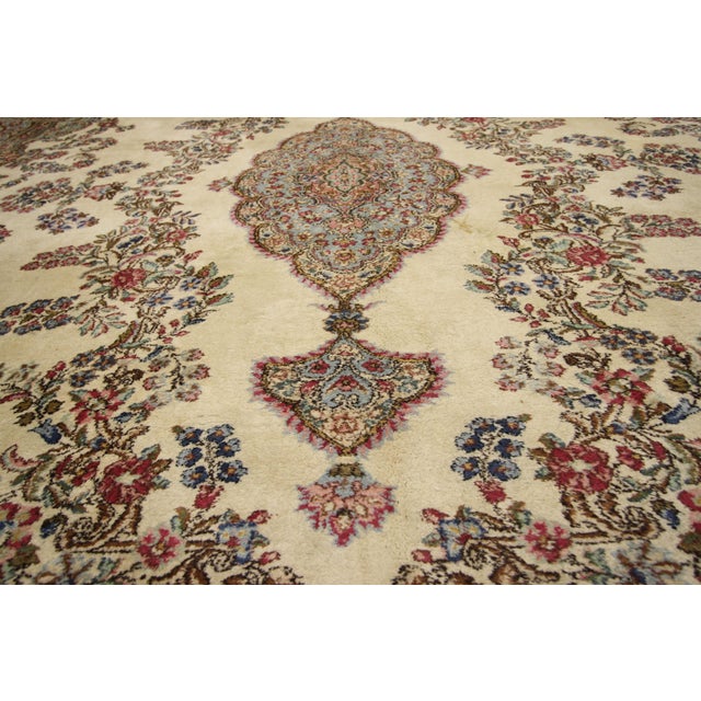Early 20th Century Antique Persian Kerman Rug, 11'06 X 17'10 For Sale - Image 5 of 10