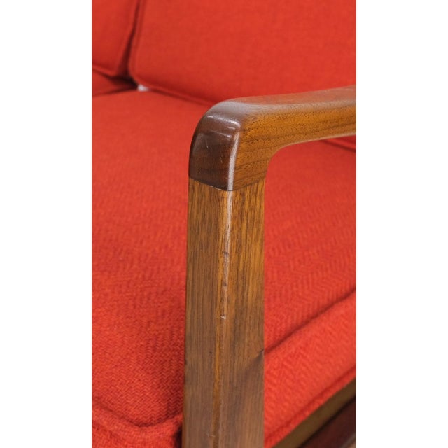 Danish Mid-Century Modern Walnut Lounge Chair Settee Loveseat Couch Sofa Set For Sale - Image 15 of 18