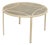 Mid Century Modern Round Aluminum Glass Top Patio Dining Table For Sale