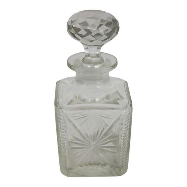 Four Vintage Dimiutive Cut & Pressed Glass Spirit Decanters C1940 For Sale - Image 10 of 18