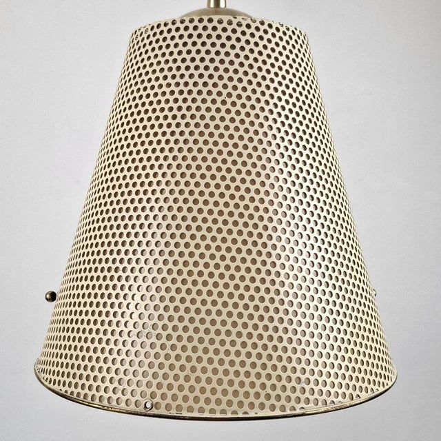 Pendant Lamp in Brass and Perforated Sheet Metal from Erco, 1960s For Sale - Image 9 of 18
