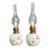 Vintage Limoges Floral Porcelain Electric Lamps - Pair For Sale