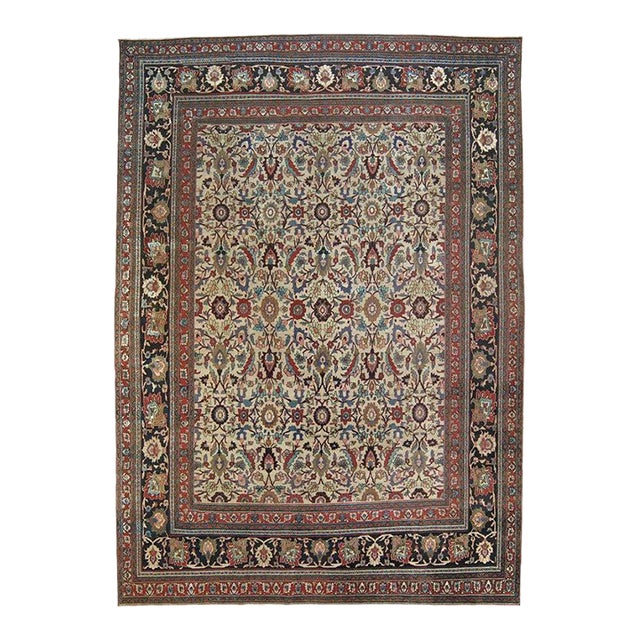 Late 19th Century Antique Persian Doroksh Carpet - 10'5" x 13'5" For Sale