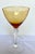 1930s Mid-Century Cambridge Glass Amber & Clear Stem Champagne Coupes - Set of 7 For Sale - Image 15 of 18