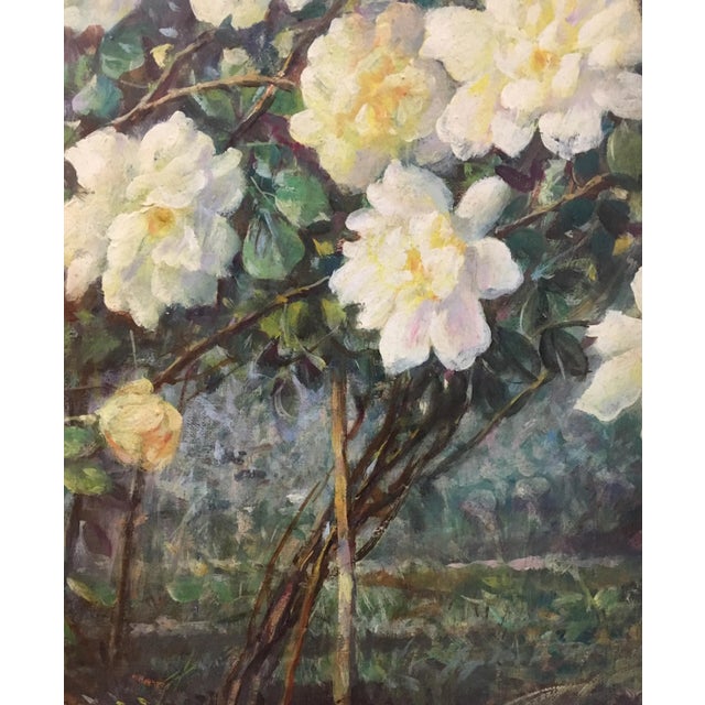 Still Life of Flowers, Italian School, Italy, Oil on Canvas, Framed For Sale - Image 6 of 9