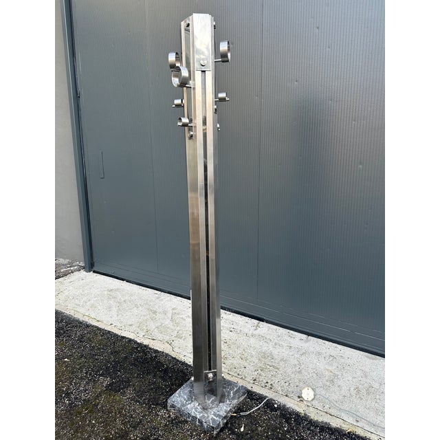 Industrial Coat Hanger Lamp by A. Rosselli for Saporiti, 1979 For Sale - Image 3 of 17