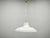 Large italian murano glass pendant light dating from the 1970s, distinguished by its sculptural profile and elegant...