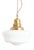 Antique Church Opaline Pendant Light, 1920s For Sale
