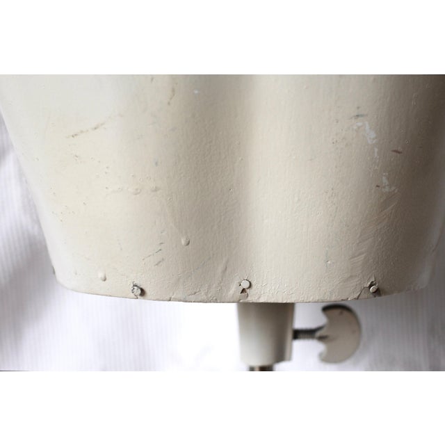 White Midcentury White Mannequin Female Bust For Sale - Image 8 of 10