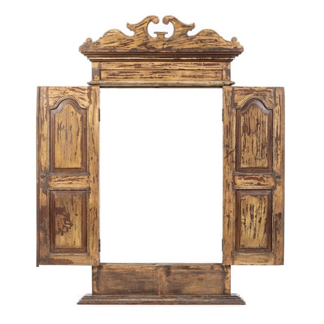 French Painted Wood Window, 19th Century For Sale - Image 4 of 5
