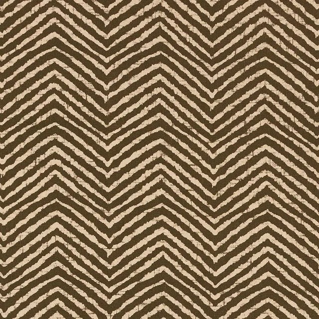 Sample - Schumacher Moka Fabric in Brown For Sale