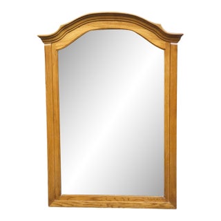 Broyhill Furniture Solid Oak Early American Country Style 36" Arched Mirror 2283-241 For Sale