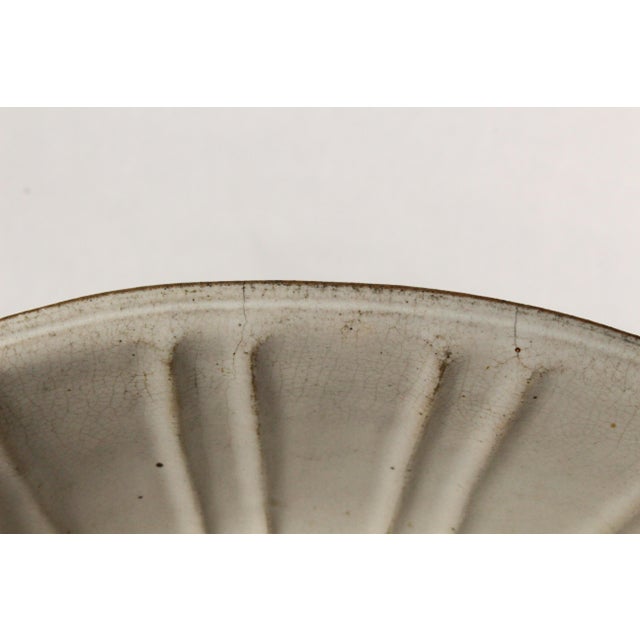 Off-white Mid 1800's Glazed Stoneware Jelly / Pudding Mold With Lion For Sale - Image 8 of 18