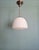 Silver Bauhaus Pendant Light in Chromed Metal with White Opaline Glass Globe, 1930s For Sale - Image 8 of 9