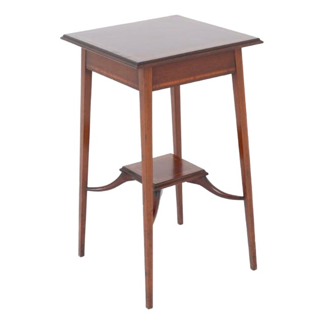 Sheraton Revival Mahogany Side Table, 1890s For Sale