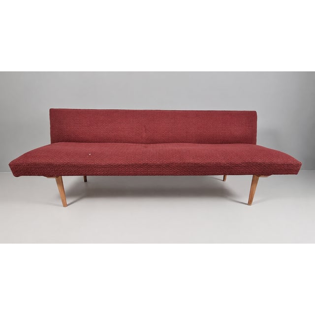 Brown Vintage Brown Fabric Sofa, 1970s For Sale - Image 8 of 8
