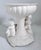 Vintage White Dual Cherub Pedestal Bowl For Sale - Image 4 of 12