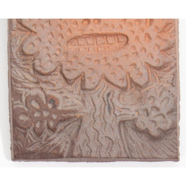 Mark Bulwinkle Studio Pottery Tree Tile For Sale - Image 4 of 7