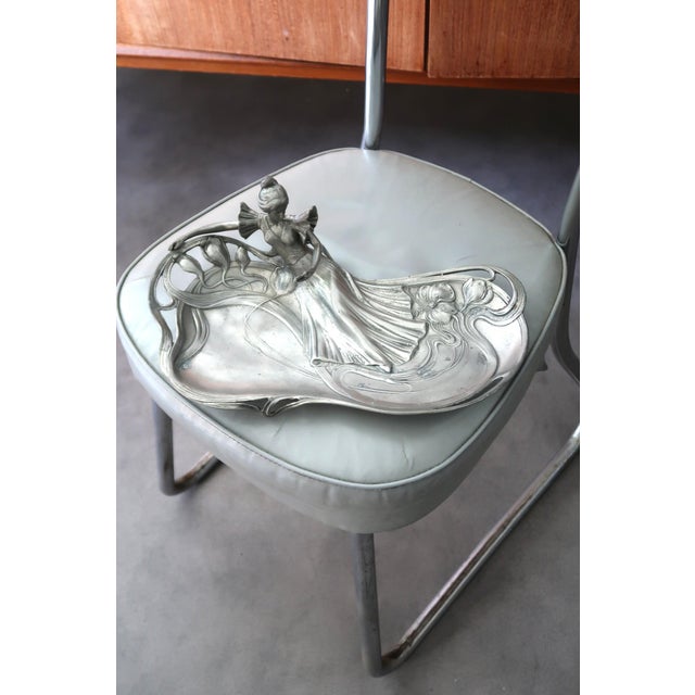 Metal Jewelry Tray 1900 Art Nouveau Liberty Style Jugendstil. For Sale - Image 9 of 14