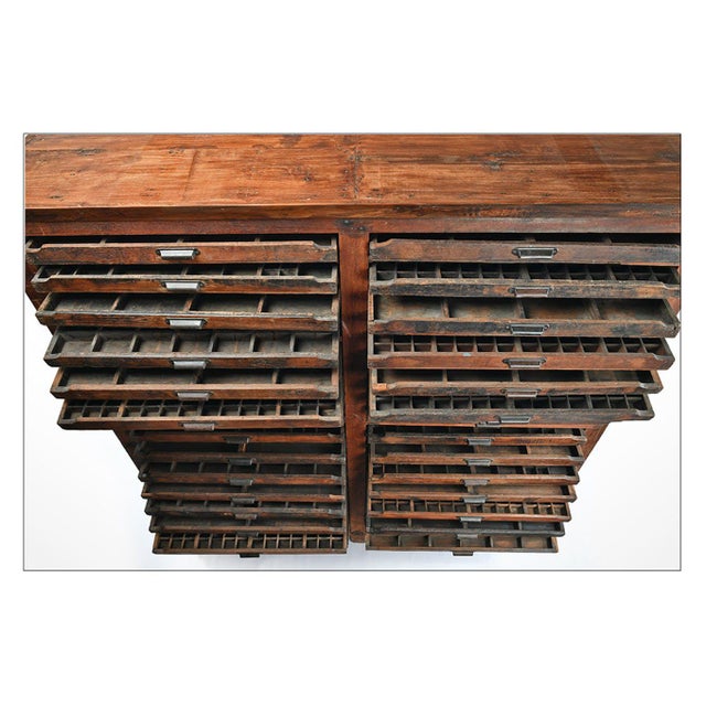 Wooden Opticians Dresser, 1940s For Sale - Image 6 of 7