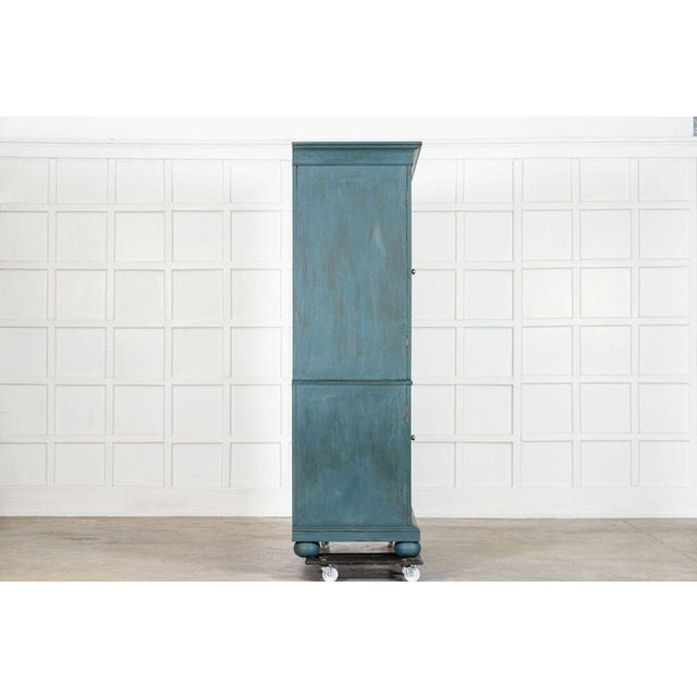 English Painted Mahogany Linen Cabinet, 1880s For Sale - Image 11 of 16