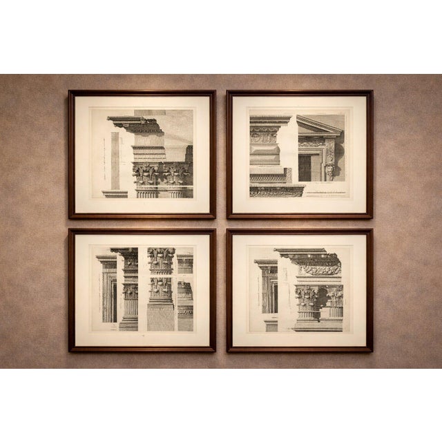 Baltard, French Louvre Architectural Illustrations, 1803, Engravings, Set of 4 For Sale - Image 4 of 9