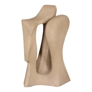 1970s Robert Winslow Abstract Hand Carved Marble Sculpture