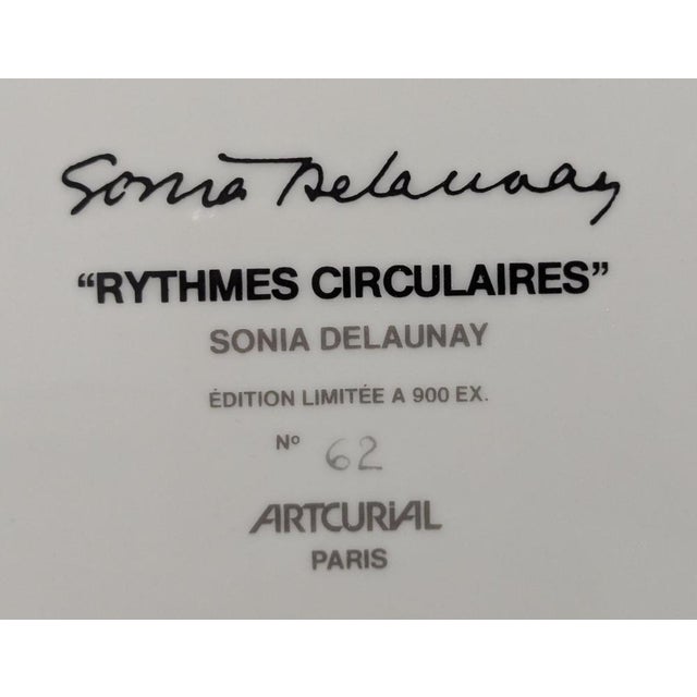 1980s Circular Rhythms Plate after Sonia Delaunay, 1980s For Sale - Image 5 of 7