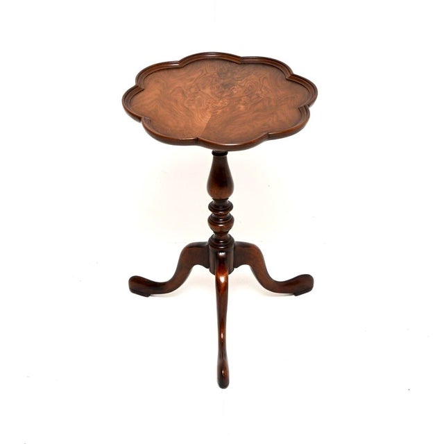 Wood Antique Walnut Wine Table, 1910 For Sale - Image 7 of 7