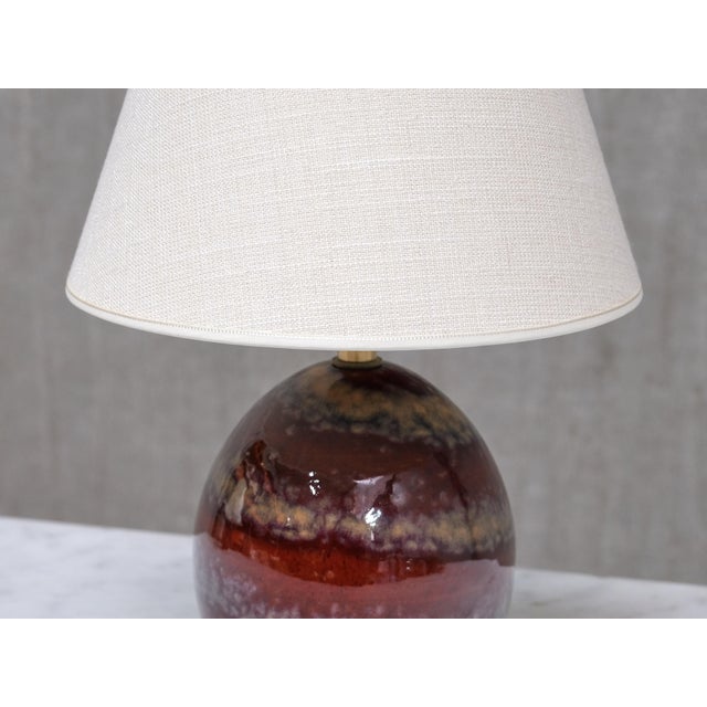 Ceramic Oval Table Lamps by Kent Eriksson for Designhuset, Sweden, 1970s, Set of 2 For Sale - Image 6 of 12