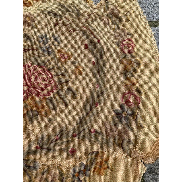 French Needlepoint Chair Cover Tapestry from Bobyrug, 1890s For Sale - Image 3 of 18