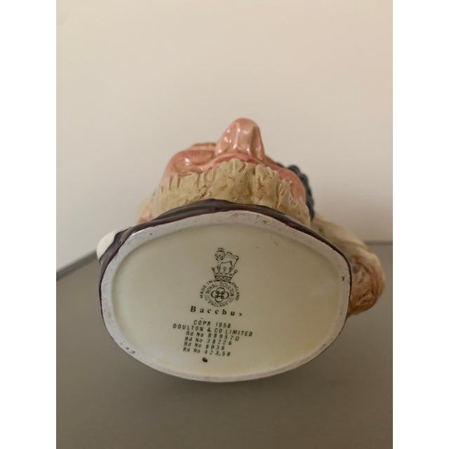 Ceramic 1970s Royal Doulton Character Jug ''Bacchus'' D6505 For Sale - Image 7 of 8