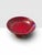 Striking vintage pedestal compote bowl featuring a deep red marble-style finish with dramatic black veining and ornate...