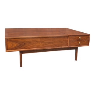 1960s Mid-Century Modern Drexel Declaration Coffee Table With Hidden Storage For Sale