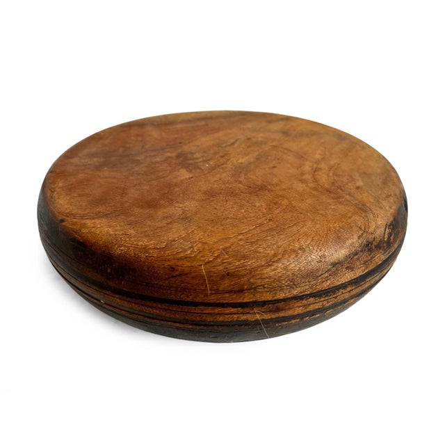 Antique Dark Wood & Brass India Tobacco Container For Sale - Image 4 of 6