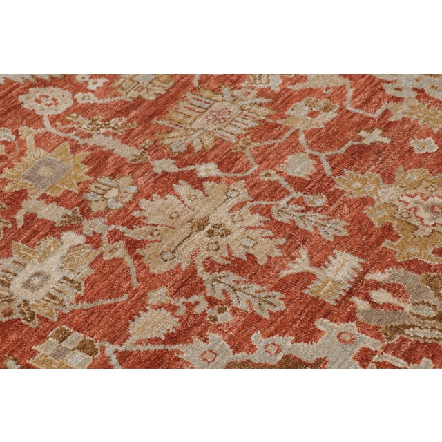 Oversized Contemporary Oushak Floral Wool & Natural Silk Rug by Rug & Kilim For Sale In New York - Image 6 of 11